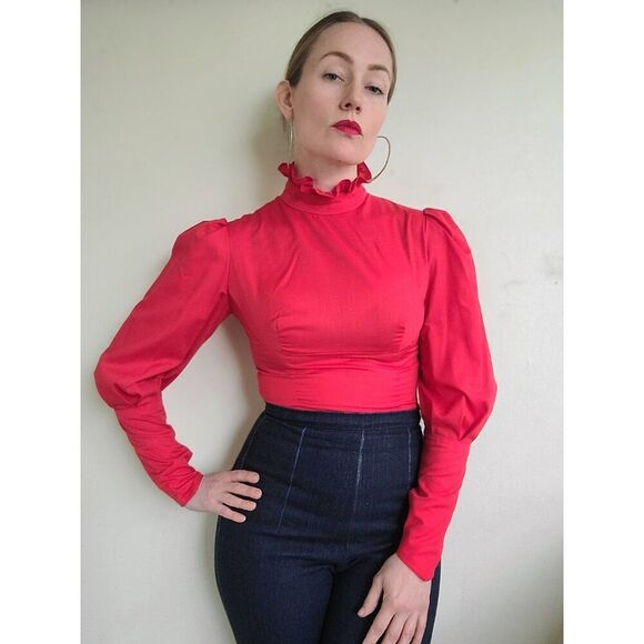 The Rockabilly Princess Handmade Vintage Blouse XS - Picture 8 of 11